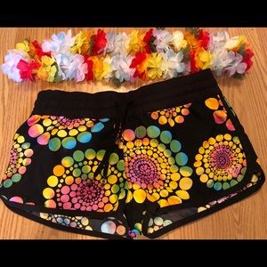 EUC Colorful Roxy board shorts M